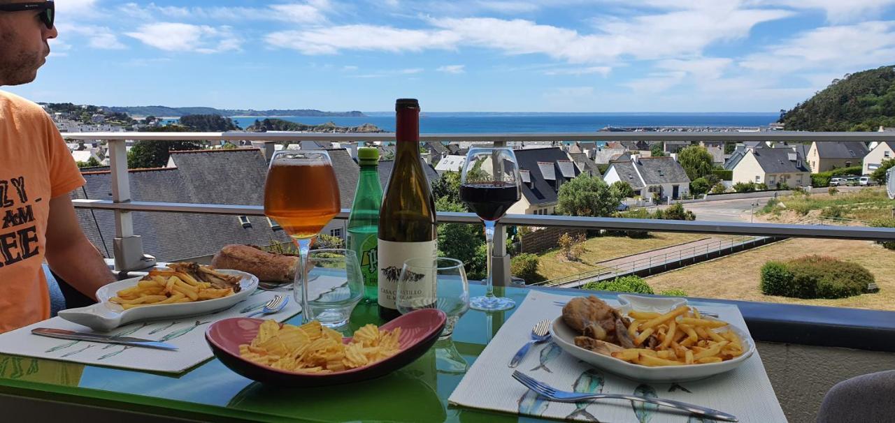 Appartement Bretagne Vue Mer Exceptionnelle Sur Les Hauts D'Erquy Au Calme ! Et Au Pied Du Gr34 Zewnętrze zdjęcie