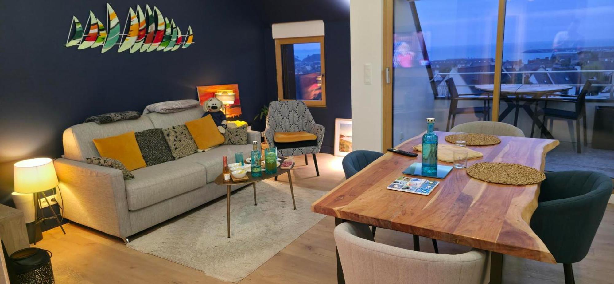 Appartement Bretagne Vue Mer Exceptionnelle Sur Les Hauts D'Erquy Au Calme ! Et Au Pied Du Gr34 Zewnętrze zdjęcie